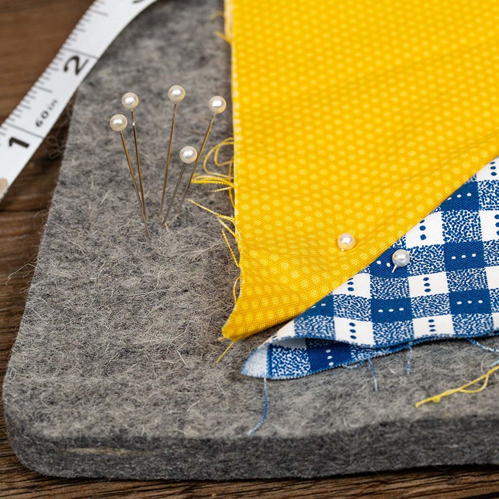 14″ x 14″ Wool Ironing Pad, 1/2″ Thick Wool Pressing Mat for Quilting
